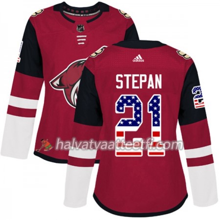 Naisten NHL Arizona Coyotes Pelipaita Derek Stepan 21 Adidas 2017-2018 Punainen USA Flag Fashion Authentic Naisten NHL Arizona Coyotes Pelipaita Derek Stepan 21 Adidas 2017-2018 Punainen USA Flag Fashion Authentic